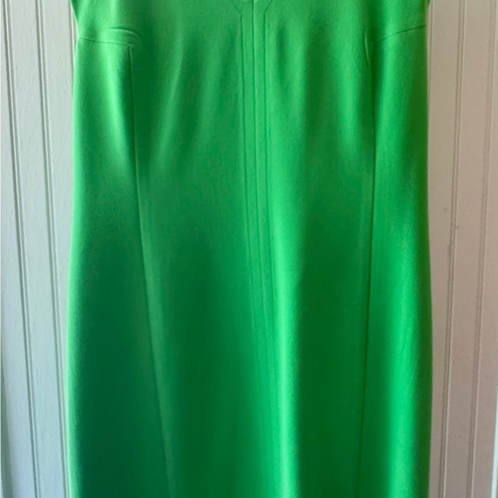 Carlisle Green Sheath Midi Dress V-Neck Sleeveless - Picture 2 of 5